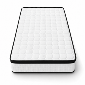 White honeycomb-quilted fabric, black and white three-sided pocket spring mattress